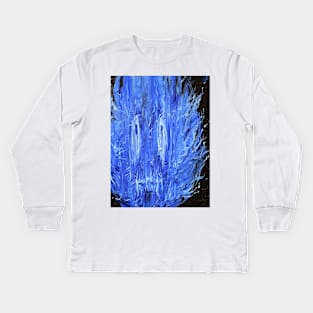 BLUE FLAME Kids Long Sleeve T-Shirt